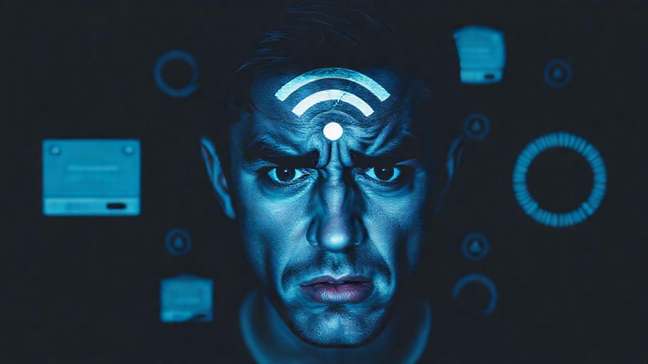 Un usuario frustrado experimenta fallas digitales