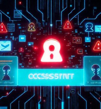 Amenaza cibernética visual y urgente