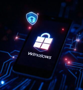 Seguridad digital móvil futurista y protegida