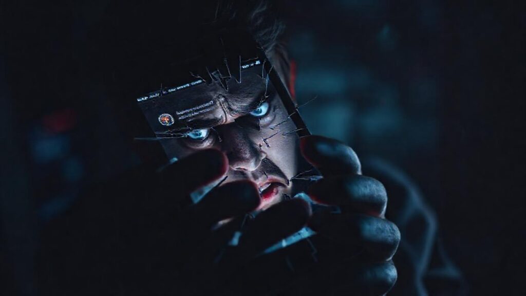 Pantalla rota: caos digital aterrador